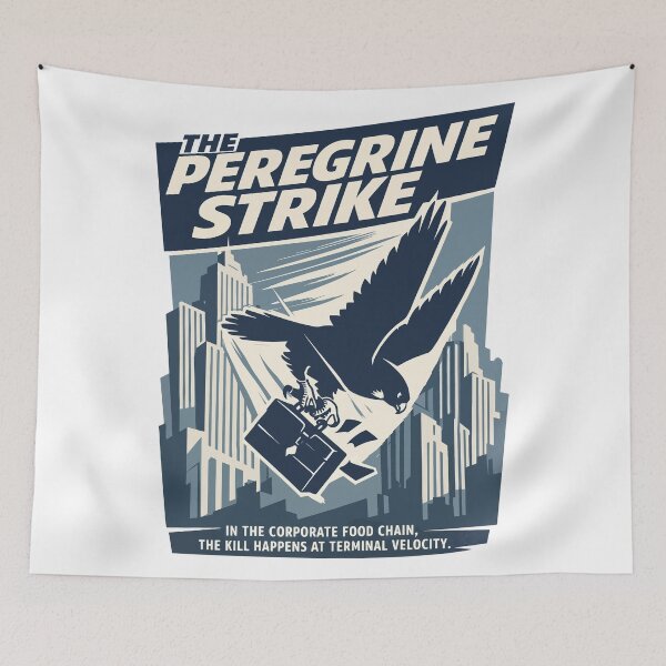Item preview, Peregrine Strike Corporate Predator Art designed and sold by WildlifeInc.