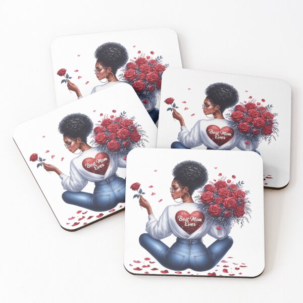 Item preview, Black Mother Design, Best Mom Ever, Afro American Mother, Mother’s Day. designed and sold by gabrielakrall.