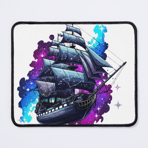 Item preview, Celestial Voyager: Starry Night Sailing Ship t-shirt designed and sold by Dzblack.