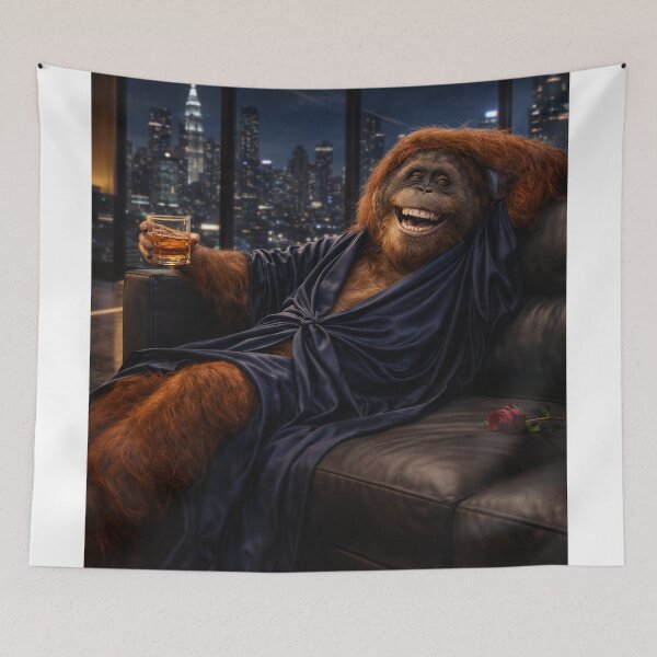 Item preview, Penthouse Primate – Modern Mogul Orangutan designed and sold by iMIGHTwearTHAT.