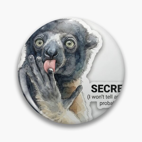 Item preview, Funny Secretive Monkey Watercolor designed and sold by DailyDoseOfOops.