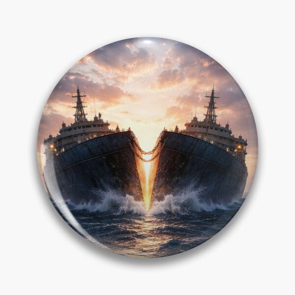 Item preview, Ship divided and joined by a chain designed and sold by JuViRo.