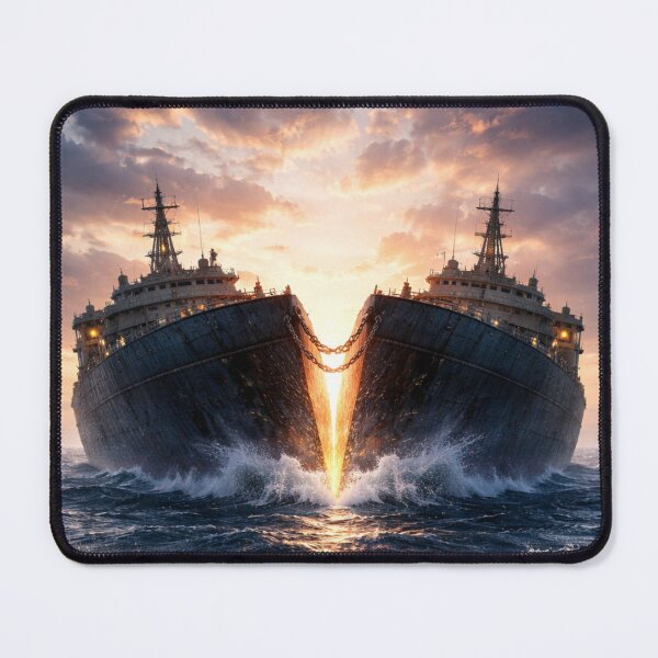 Item preview, Ship divided and joined by a chain designed and sold by JuViRo.