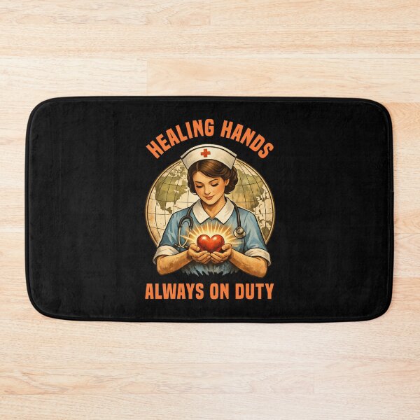 Item preview, Healing Hands Always On Duty – Compassionate Nurse Caregiver designed and sold by SidTastic .
