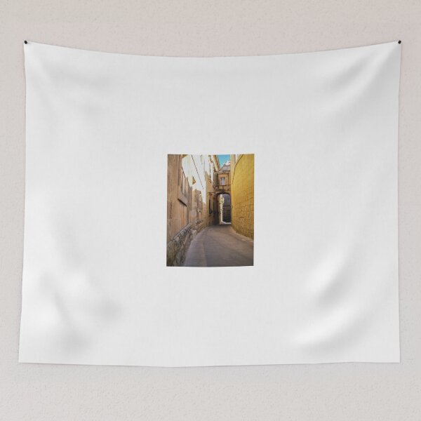 Item preview, Sunlit Narrow Stone Alleyway With Archway And Historic Mediterranean Architecture designed and sold by Nmallia.