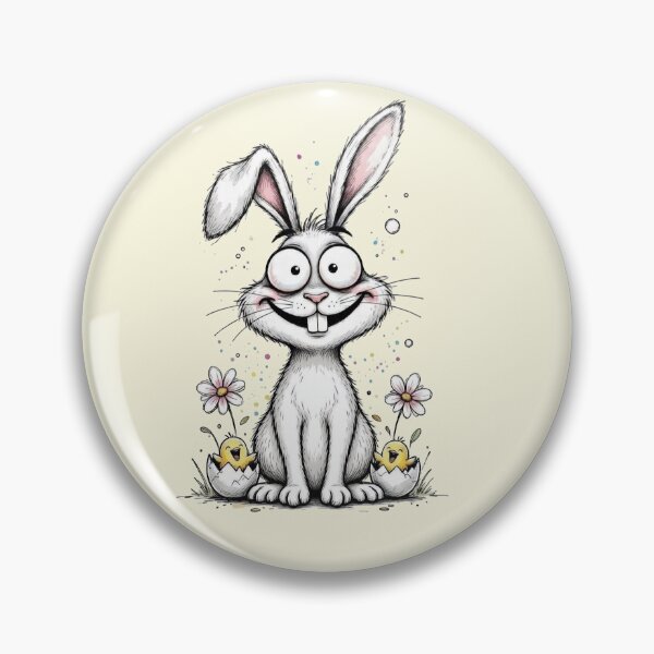 Item preview, Cute Goofy Easter Bunny Hatching Chicks designed and sold by PixelQ.