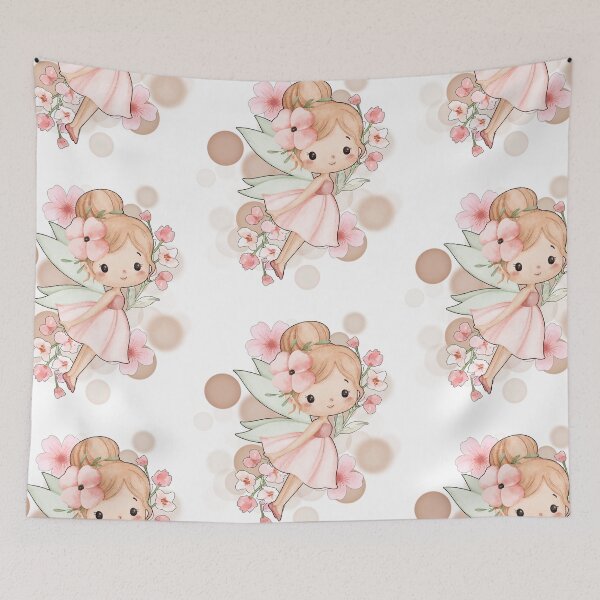 Item preview, Fairy in a Pink Dress – Sweet Illustration designed and sold by iamKRUK.