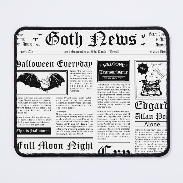 Item preview, Goth News designed and sold by Black Star.
