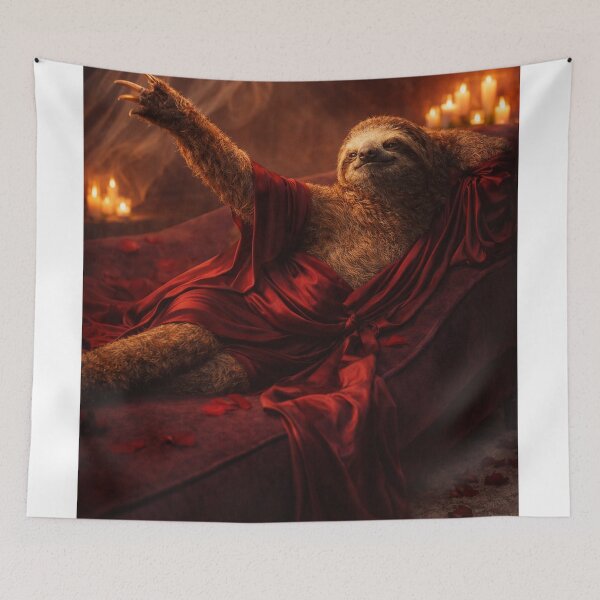 Item preview, Eternal Slow Romance – Sloth Boudoir Hero designed and sold by iMIGHTwearTHAT.