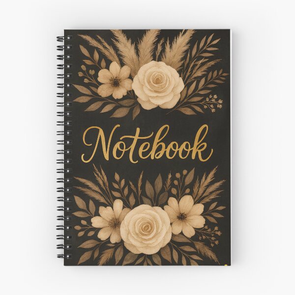 Item preview, Elegant Vintage Floral Notebook Cover designed and sold by NOMISKISAW.
