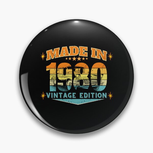 Item preview, Made in 1980 Vintage Birthday Gift – Retro 80s Distressed 46th Birthday Design designed and sold by MixedVibes Co..