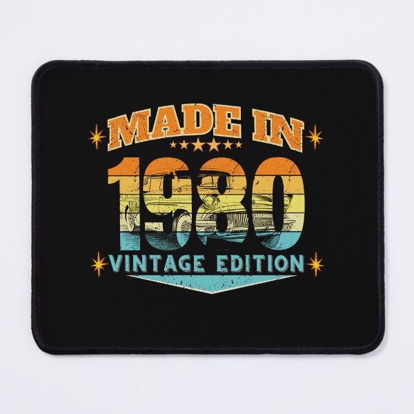 Item preview, Made in 1980 Vintage Birthday Gift – Retro 80s Distressed 46th Birthday Design designed and sold by MixedVibes Co..