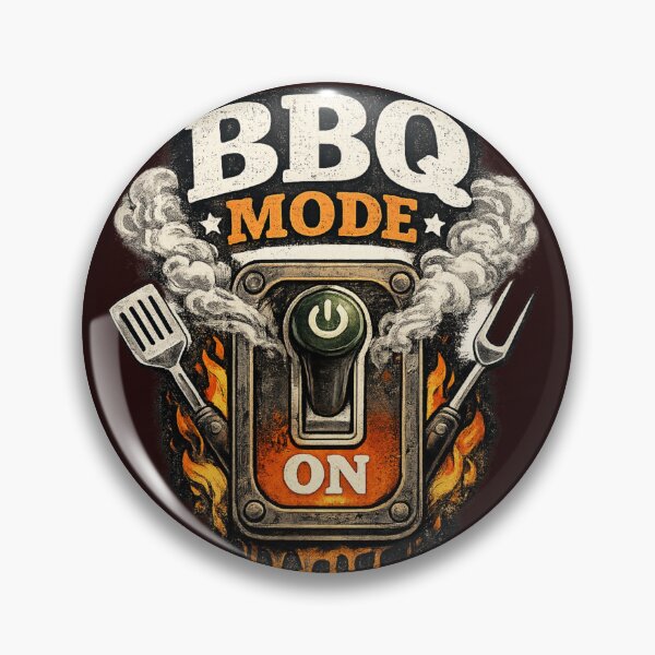 Item preview, BBQ Mode On – Funny Grill Master Barbecue Design designed and sold by JustViralShirts.