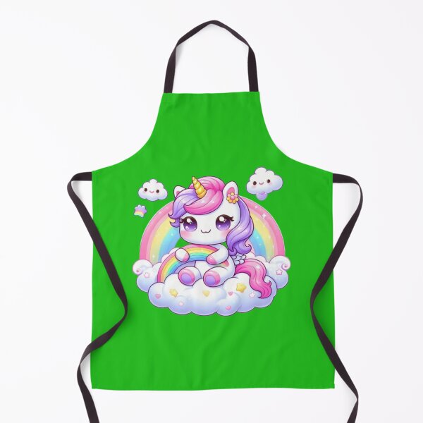 Item preview, Cute Kawaii Unicorn on Rainbow designed and sold by Saurabh86.