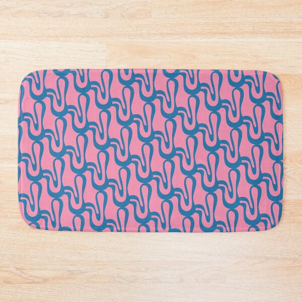 Item preview, Pop Wiggle Contemporary Abstract Pattern in Pink and Blue designed and sold by kierkegaard.