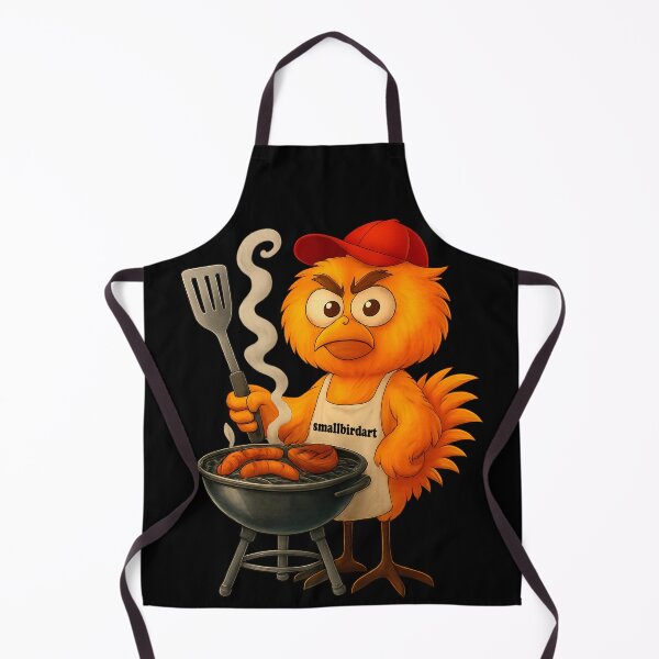 Item preview, Funny BBQ Grillmaster Bird – Cute Cartoon Chef at the Barbecue Grill – Summer Cooking Humor Design - smallbirdart designed and sold by smallbirdart.