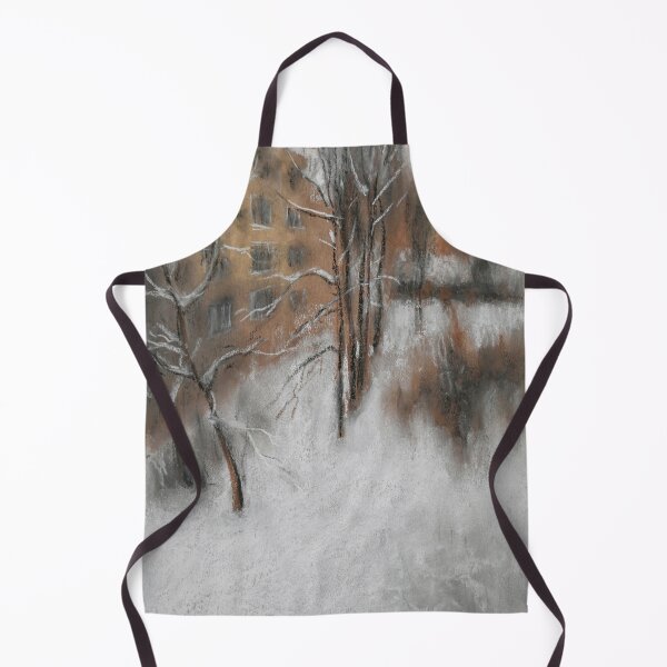 Item preview, Snowfall in the Quiet Courtyard designed and sold by LukianArtPrint.