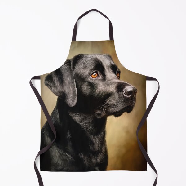 Item preview, Black Labrador Portrait designed and sold by PetsArt.