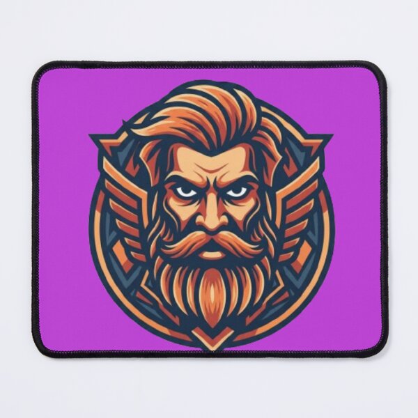 Item preview, Bearded Warrior Dad Retro Emblem designed and sold by Saurabh86.