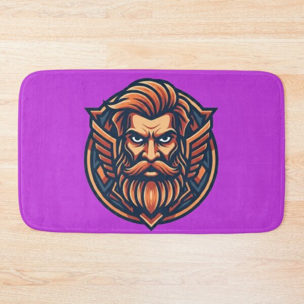 Item preview, Bearded Warrior Dad Retro Emblem designed and sold by Saurabh86.