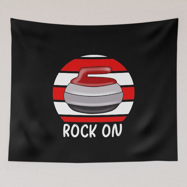 Item preview, Funny Red Curling Rock Winter Sports designed and sold by Sartoris Art.