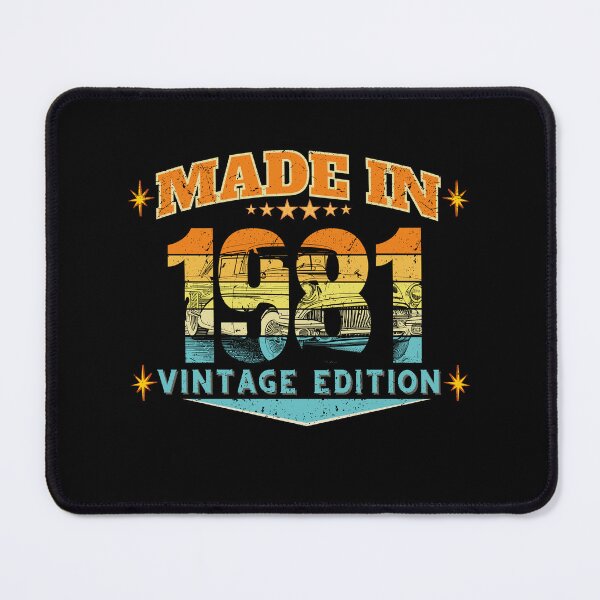 Item preview, Made in 1981 Vintage Birthday Gift – Retro 80s Distressed 45th Birthday Design designed and sold by MixedVibes Co..