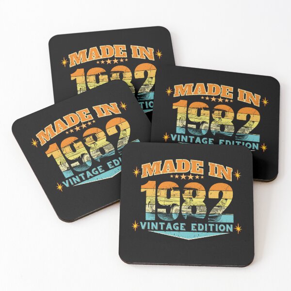 Item preview, Made in 1982 Vintage Birthday Gift – Retro 80s Distressed 44th Birthday Design designed and sold by MixedVibes Co..