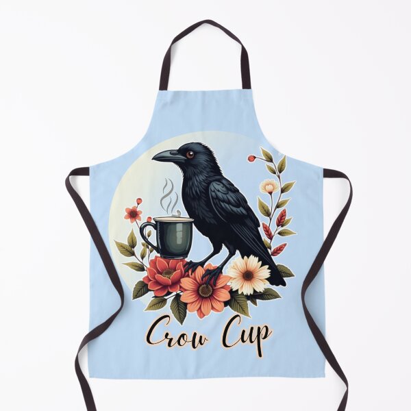 Item preview, Crow Cup – Dark Floral Coffee Illustration designed and sold by PriyaMagic.