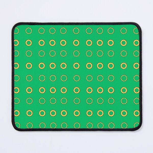 Item preview, Lime and Yellow Alternating Cogs on Green background pattern designed and sold by fev-rocks.