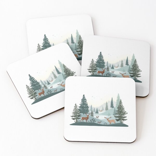 Item preview, Peaceful forest deer designed and sold by MendaciousMina.