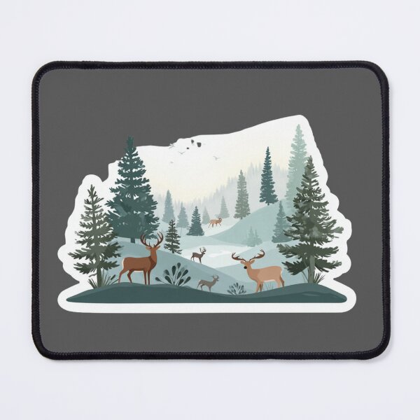 Item preview, Peaceful forest deer designed and sold by MendaciousMina.