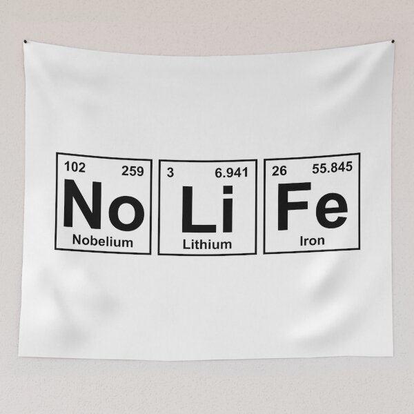 Item preview, No Li Fe (NO LIFE) - Periodic Table designed and sold by CurlyDude.