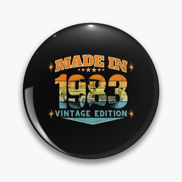 Item preview, Made in 1983 Vintage Birthday Gift – Retro 80s Distressed 43rd Birthday Design designed and sold by MixedVibes Co..