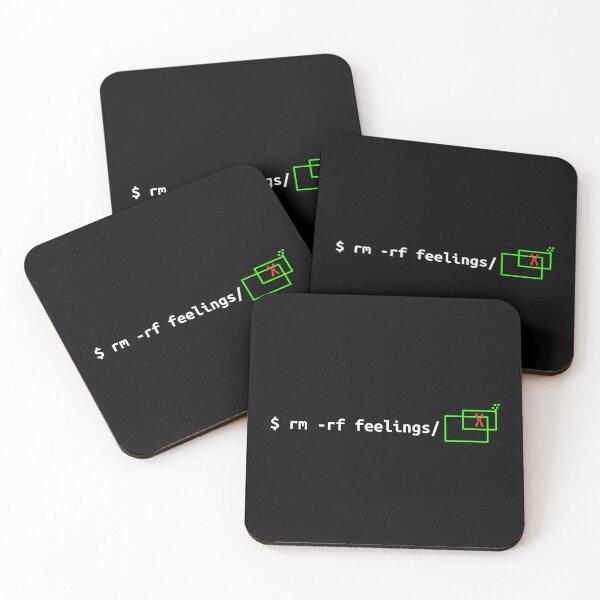 Item preview, RM RF Feelings Delete Emotions Terminal Command designed and sold by Becheer.