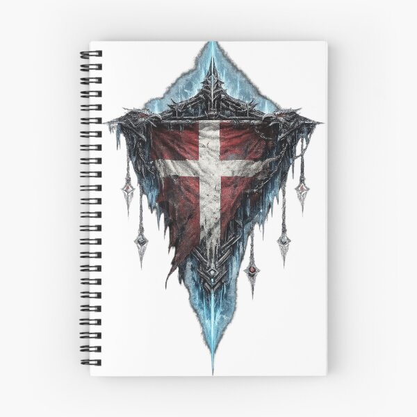 Item preview, Nordic Frost Banner – Denmark Viking Flag Emblem – Dark Fantasy designed and sold by HejStudio.