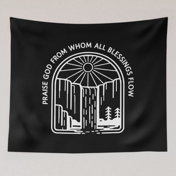 Item preview, Hymns of Praise: Praise God Whom All Blessings Flow - Christian Worship Scripture Quote Design designed and sold by Glory After Tears.