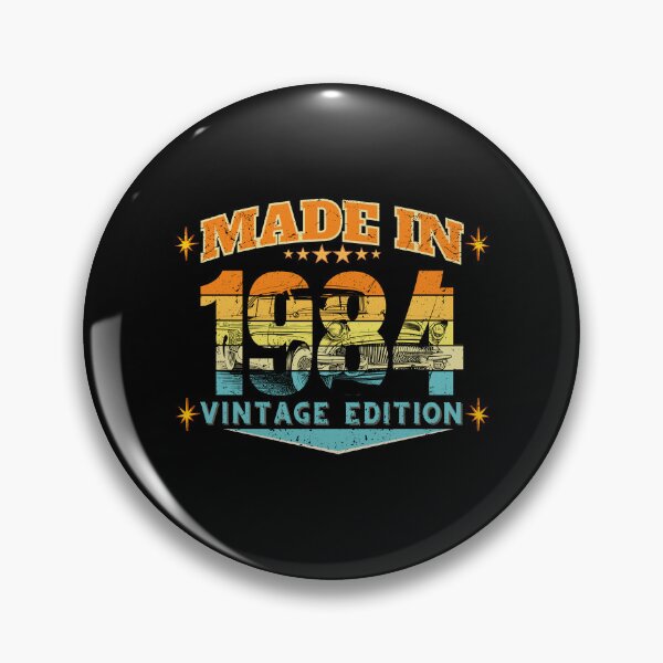 Item preview, Made in 1984 Vintage Birthday Gift – Retro 80s Distressed 42nd Birthday Design designed and sold by MixedVibes Co..