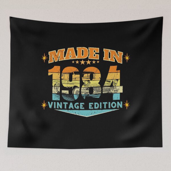 Item preview, Made in 1984 Vintage Birthday Gift – Retro 80s Distressed 42nd Birthday Design designed and sold by MixedVibes Co..