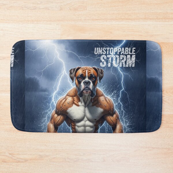 Item preview, Unstoppable Storm Boxer designed and sold by PetJoyPrintsCO.