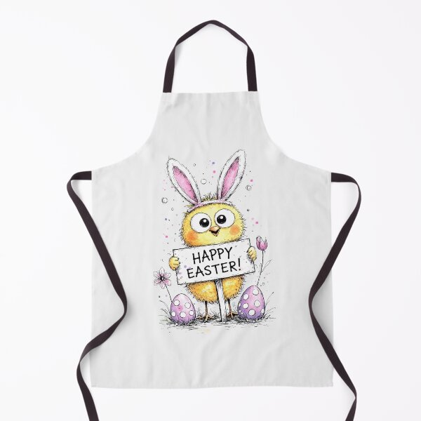 Item preview, Cute Fluffy Chick Bunny Happy Easter designed and sold by PixelQ.