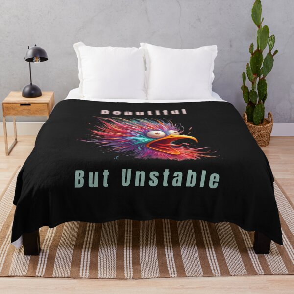 Item preview, Beautiful, But Unstable – Colorful Screaming Bird Chaos Art designed and sold by Aquarius-club.
