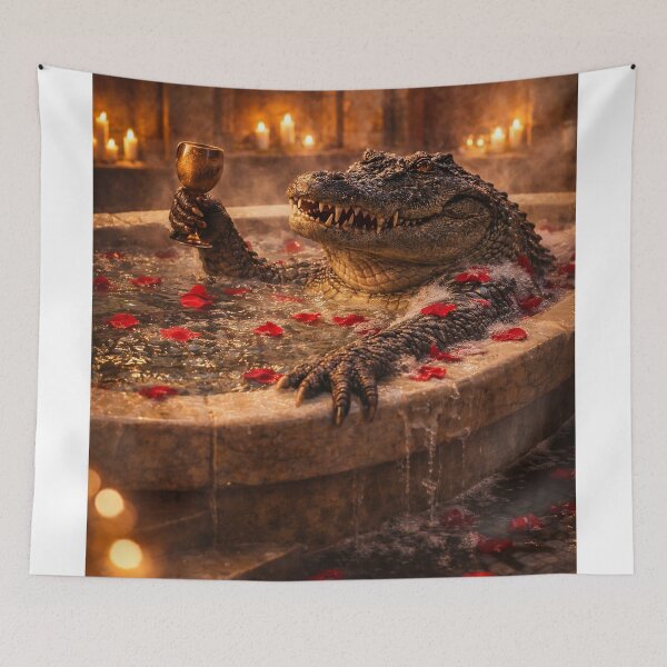 Item preview, Bubble Bath Catastrophe – Crocodile Spa Mayhem designed and sold by iMIGHTwearTHAT.