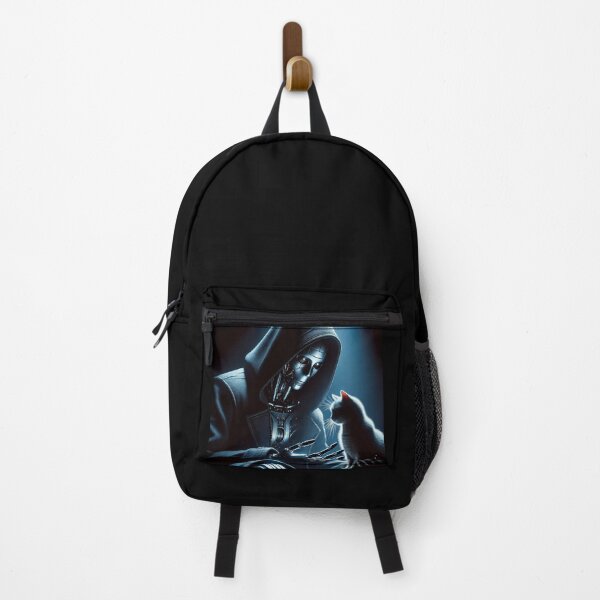 Item preview, Mysterious Robot and Cat – Futuristic Empathy Scene designed and sold by Dogandesighn.