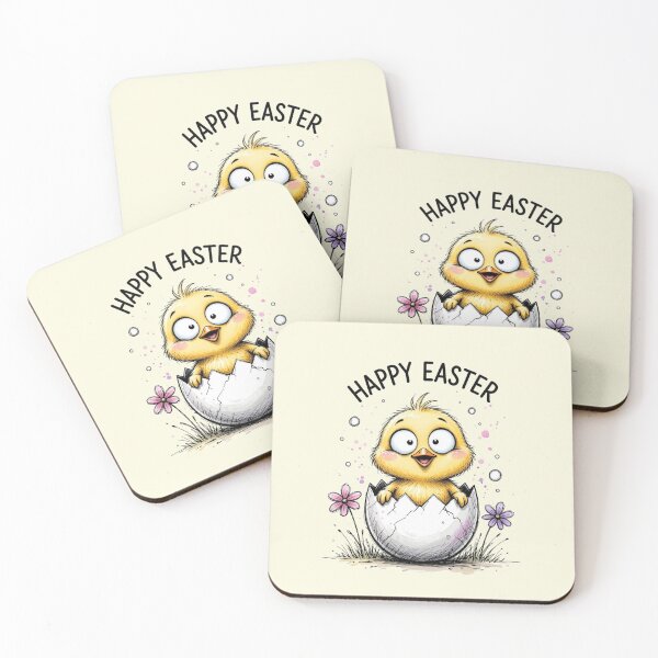 Item preview, Cute Easter Chick Hatching Egg Kawaii designed and sold by PixelQ.