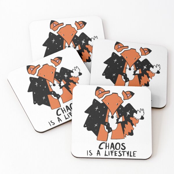 Item preview, Chaos Is A Lifestyle Funny Neurospicy Fox designed and sold by DesignFreakArt.