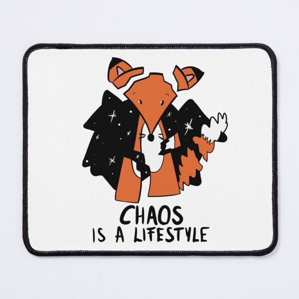 Item preview, Chaos Is A Lifestyle Funny Neurospicy Fox designed and sold by DesignFreakArt.