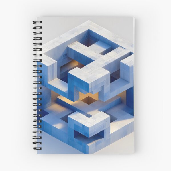 Item preview, Cyan Geometric Labyrinth Structure designed and sold by LuminousFoundry.
