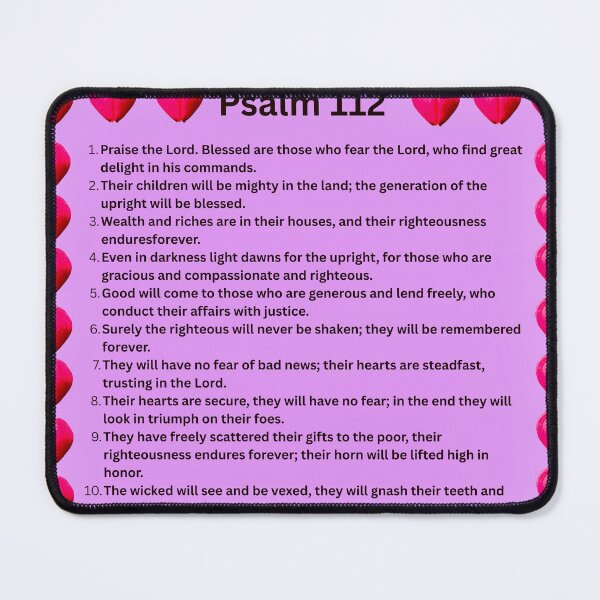 Item preview, Psalm 112 on lavender background  designed and sold by happytraveller1.