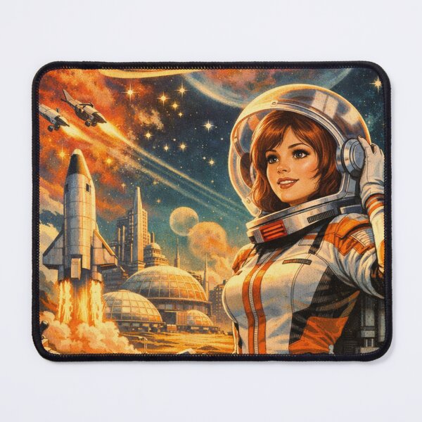 Item preview, Galaxy Odyssey: Retro Futuristic Space Adventure designed and sold by JonelleTshirts.