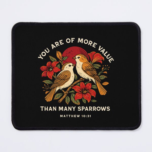 Item preview, You Are Of More Value Than Many Sparrows Design Inspired by Matthew 10:31 designed and sold by Glory After Tears.